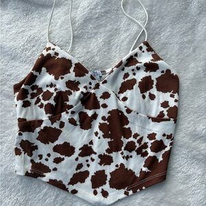 Rue21 Brown and White Camisole Top